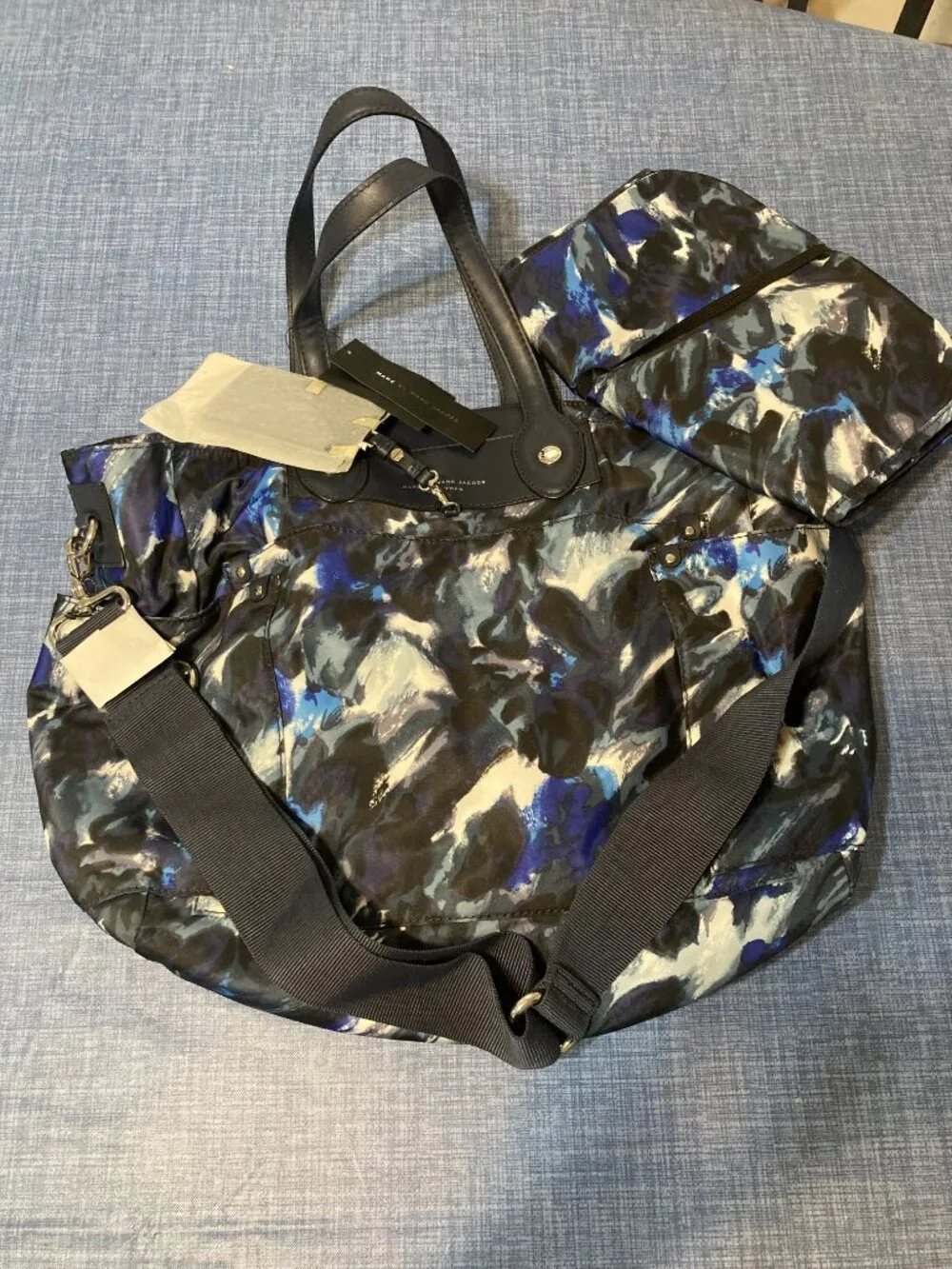 Marc by Marc Jacobs Blue Multi Diaper Bag / Tote